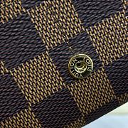 Louis Vuitton N60114 Sarah Wallet Damier Ebene Rose Size 19 x 10.5 x 2.5 cm - 4