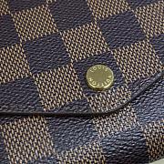 Louis Vuitton N60114 Sarah Wallet Damier Ebene Rose Size 19 x 10.5 x 2.5 cm - 2