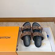 Louis Vuitton Bom Dia Flat Comfort Mule Cacao Brown Monogram - 1
