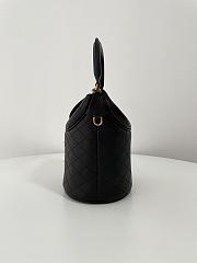 YSL Gaby Bucket Bag In Lambskin 763961 Black Size 19 X 17 X 15 CM - 4