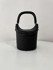 YSL Gaby Bucket Bag In Lambskin 763961 Black Size 19 X 17 X 15 CM - 2