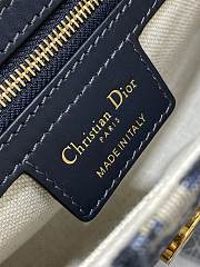 Dior Small CD Besace Bag Blue Dior Oblique Jacquard Size 24 x 15 x 6 cm - 3