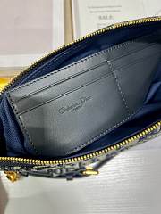 Diorstar Hobo Bag with Chain Blue Dior Oblique Jacquard Size 28.5 x 14.5 x 10 cm - 2