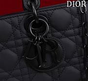 Dior Medium Lady D-Joy Bag Ultramatte Black Cannage Calfskin Size 26 x 13.5 x 5 cm - 5