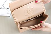 Chanel Small Flap Bag Caramel Beige Lambskin Gold Hardware Size 23.5 cm - 5