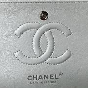 Chanel Small Flap Bag White Caviar Silver Hardware Size 23.5 cm - 2