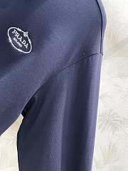 Prada Jersey Polo Shirt Navy - 5