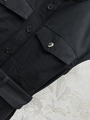 Dior Short Dress Black Cotton Gabardine - 3