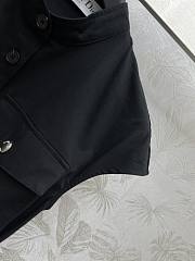 Dior Short Dress Black Cotton Gabardine - 2