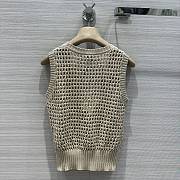 Brunello Cucinelli Cotton Dazzling Net Knit Top - 5