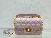Mini Dior Jolie Top Handle Bag Powder Pink Cannage Calfskin Size 22 x 14 x 8 cm - 1