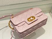 Mini Dior Jolie Top Handle Bag Powder Pink Cannage Calfskin Size 22 x 14 x 8 cm - 2