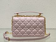 Mini Dior Jolie Top Handle Bag Powder Pink Cannage Calfskin Size 22 x 14 x 8 cm - 3