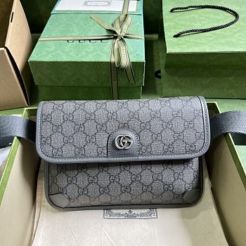 Gucci Ophidia GG Small Belt Bag 752597 Gray Size 24x17x3.5cm