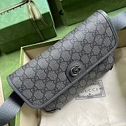 Gucci Ophidia GG Small Belt Bag 752597 Gray Size 24x17x3.5cm - 3