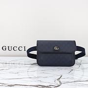 Gucci Ophidia GG Small Belt Bag 752597 Dark Blue Size 24x17x3.5cm - 1