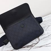 Gucci Ophidia GG Small Belt Bag 752597 Dark Blue Size 24x17x3.5cm - 3