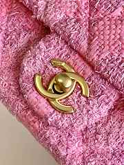 Chanel Mini Flap Bag AS4385 Pink Tweed Size 12.5 × 17 × 5 cm - 3