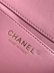 Chanel Mini Flap Bag AS4385 Pink Tweed Size 12.5 × 17 × 5 cm - 2