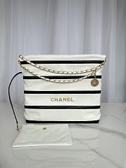Chanel 22 Small Handbag AS3260 White & Black Size 35 × 37 × 7 cm - 1