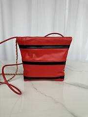 Chanel 22 Mini Handbag Black & Red AS3980 Size 20 × 19 × 6 cm - 2