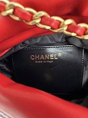 Chanel 22 Mini Handbag Black & Red AS3980 Size 20 × 19 × 6 cm - 4