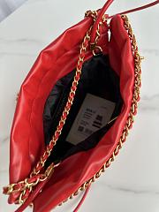 Chanel 22 Mini Handbag Black & Red AS3980 Size 20 × 19 × 6 cm - 5