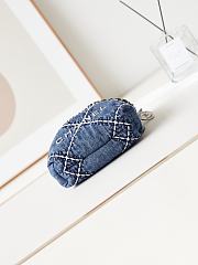 Chanel 22 Mini Handbag Blue Denim AS3980 Size 20 × 19 × 6 cm - 4