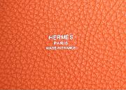 Hermes Picotin Orange And Silver Hardware Size 18 x13 x18cm - 2