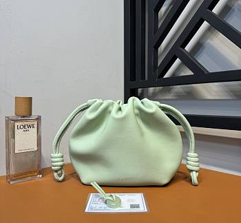 Loewe Mini Flamenco Purse Bag In Mellow Nappa Lambskin Mint Green