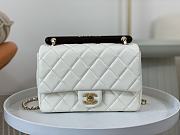 Chanel Small Flap Bag With Top Handle AS4151 White Size 13.5 × 21 × 6 cm - 4