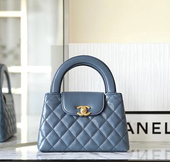 Chanel Mini Shopping Bag Blue AS4416 Size 13 × 19 × 7 cm