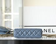 Chanel Mini Shopping Bag Blue AS4416 Size 13 × 19 × 7 cm - 6