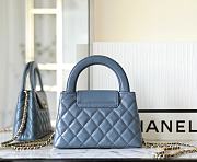 Chanel Mini Shopping Bag Blue AS4416 Size 13 × 19 × 7 cm - 4