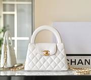 Chanel Mini Shopping Bag White AS4416 Size 13 × 19 × 7 cm - 5