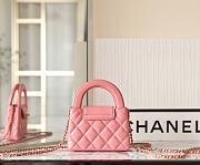 Chanel Mini Shopping Bag Pink AS4416 Size 8.5 × 12.5 × 4 cm - 6