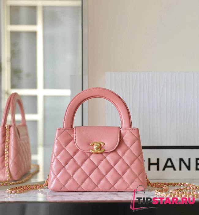 Chanel Mini Shopping Bag Pink AS4416 Size 13 × 19 × 7 cm - 1