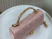 Chanel 23S Shiny Lambskin Pink AS4023 Size 20 x 15 x 5 cm - 4