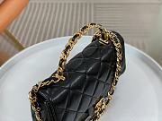 Chanel 23S Shiny Lambskin Black AS4023 Size 20 x 15 x 5 cm - 5