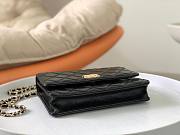 Chanel 24P Top Handle With Pearl WOC Black Lambskin 18x3x14cm - 2
