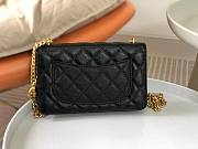 Chanel Wallet on Chain WOC with Heart Pearl Crush Black Caviar 19cm - 2