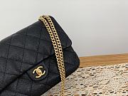 Chanel 23P Flap Bag with Heart Pearl Crush Black Caviar 24x9x19cm - 6