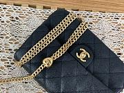Chanel 23P Flap Bag with Heart Pearl Crush Black Caviar 24x9x19cm - 3