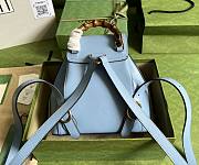 Gucci Bamboo Backpack Blue 22x22x7cm - 2