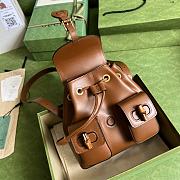 Gucci Bamboo Backpack Brown 22x22x7cm - 4