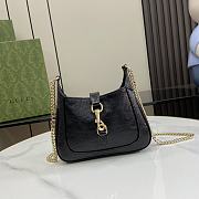Jackie 1961 Super Mini Bag Black Leather Size 19.5x18x3.5cm - 5