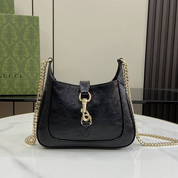 Jackie 1961 Super Mini Bag Black Leather Size 19.5x18x3.5cm
