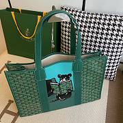 Goyard Villette Tote Bag MM Green Size 46x30x17cm - 2