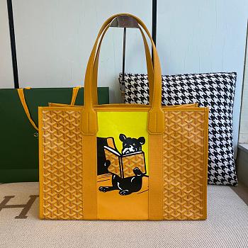 Goyard Villette Tote Bag MM Yellow Size 46x30x17cm