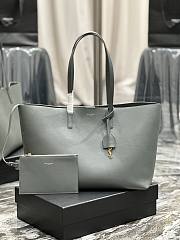 YSL Shopping Saint Laurent E/W In Supple Leather Storm Size 37x28x13cm - 1